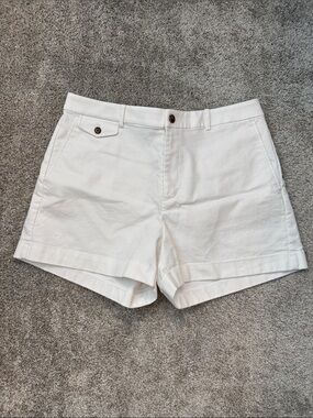 Lauren Ralph Lauren White Cotton Bermuda Shorts